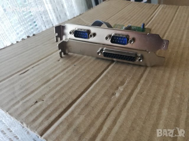  PCI Controller Card MosChip NM9735 2 x Serial RS-232 + 1 x Parallel IEEE1284, снимка 3 - Други - 41690142