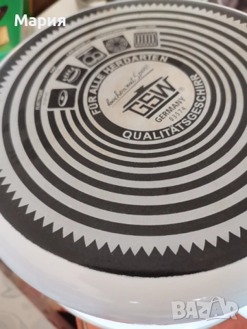 Емайлирана тенджера GSW W. GermanyВинтидж емайлирана тенджера с декор "Син лук" , снимка 6 - Съдове за готвене - 53749535