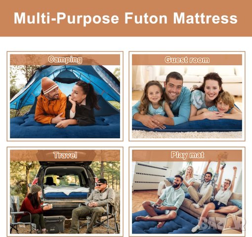 ПРОМОЦИЯ Сгъваем матрак / къмпинг матрак 100 x 200см GE20013, снимка 9 - Други - 42493785