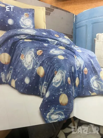 Спално бельо,галактика,футболисти,фламинго,винтидж, снимка 2 - Спално бельо - 47503313