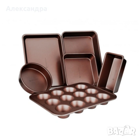 Комплект 20 части Edenberg EB-5655 от кован алуминий — незалепващо мраморно покритие за равномерно г, снимка 5 - Други стоки за дома - 53394541