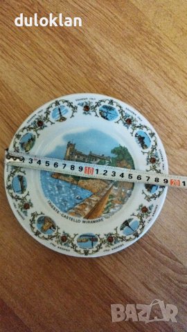 Красива декоративна,порцеланова чиния от Триест Италия, снимка 3 - Колекции - 35112578