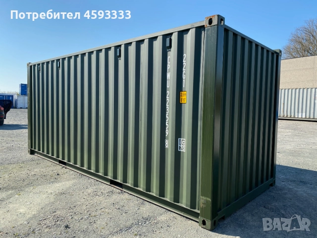 20-футов морски контейнер – втора употреба, в добро състояние, снимка 3 - Друго търговско оборудване - 51736405