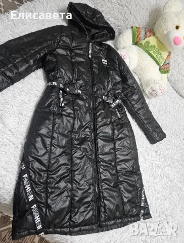 Дамско зимно модерно дълго яке Карл, снимка 8 - Якета - 40636874