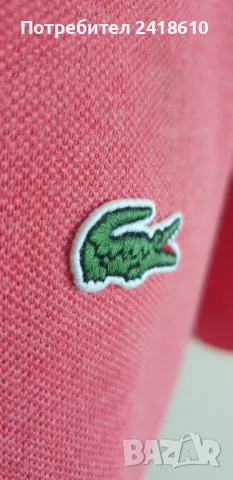 Lacoste Classic Fit Pique Cotton Mens Size 5 - L ОРИГИНАЛ! Мъжка Тениска!, снимка 3 - Тениски - 47295893