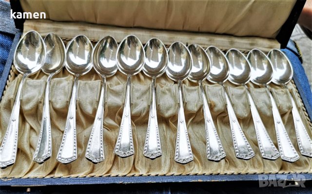 Винтидж посребрени лъжици за чай