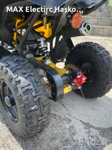 Детско бензиново ATV 49 кубика MaxMotors Grizzly SPORT- Black & Yellow, снимка 6 - Мотоциклети и мототехника - 41142322