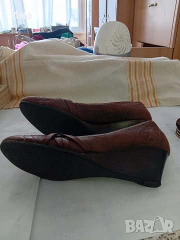 Кафяви обувки н. 41 естествена кожа, снимка 2 - Дамски ежедневни обувки - 53705270