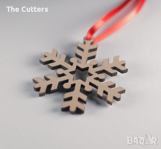 Дървена играчка за елха (снежинка), снимка 9 - Коледни подаръци - 38853171