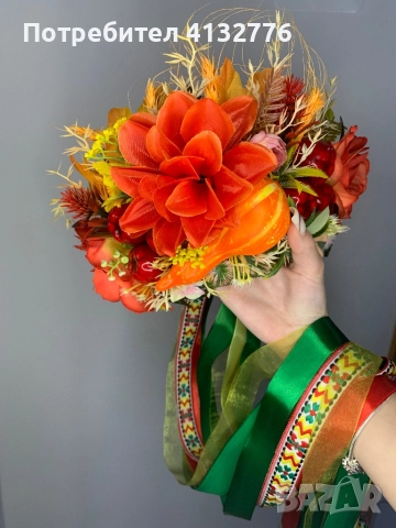 Диадема с цветя, снимка 7 - Аксесоари за коса - 50931218
