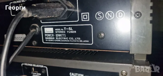 ресивър и тунер SANSUI A5 -T5L, снимка 5 - Ресийвъри, усилватели, смесителни пултове - 50194360