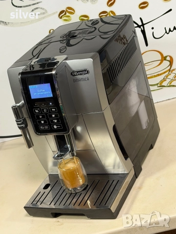Кафемашина кафе автомат delonghi dinamica с гаранция, снимка 4 - Кафемашини - 52645948