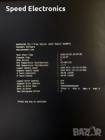64 gb Kingston 8x8GB DDR4 PC4-19200 2400MHz CL17 