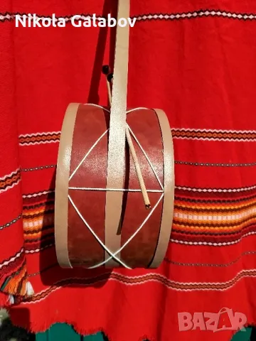 голям декоративен рисуван тъпан, снимка 3 - Декорация за дома - 49580334