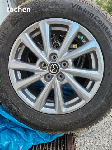 Гуми Continental Viking Contact 7 и джанти 17 5х114.3 Mazda, снимка 4 - Гуми и джанти - 52393286
