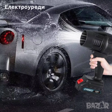 Универсален Мощен Пистолет - Духалка 36V с две батерии мощна духалка за Листа, Кола, Барбекю и др, снимка 2 - Други инструменти - 52411808