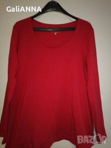 СТРАХОТНА БЛУЗА В ЧЕРВЕНО XL-2XL, снимка 3 - Туники - 44488364