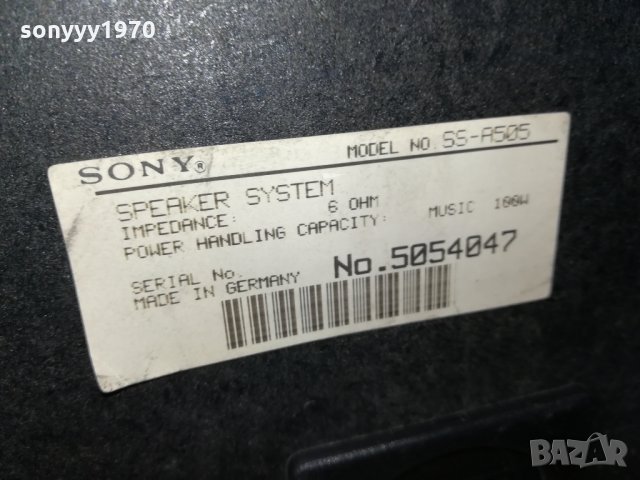SONY SPEAKER SYSTEM-MADE IN GERMANY 2802220954, снимка 14 - Тонколони - 35939514