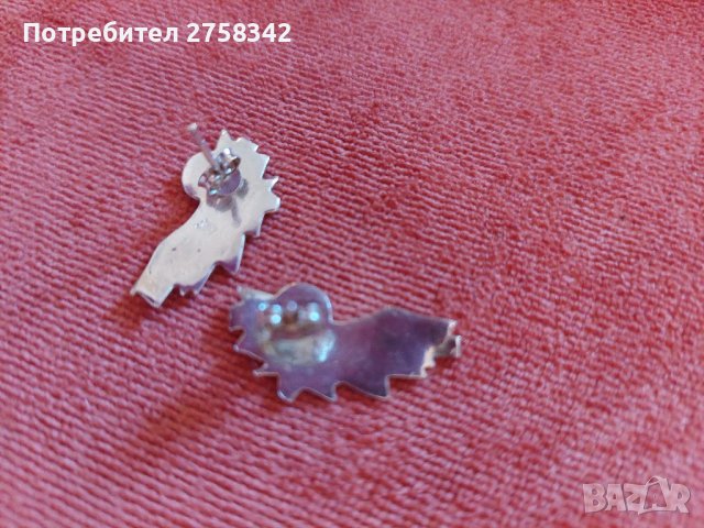 Сребърни обеци , снимка 4 - Обеци - 41756925