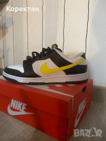 Nike dunk low black/opti yellow-white, снимка 2 - Ежедневни обувки - 44923749