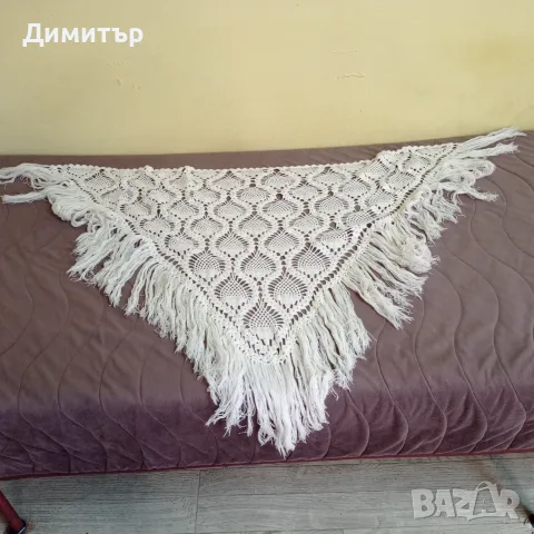 Дамски плетен шал тоалет, снимка 2 - Шалове - 56342848