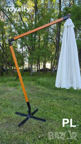 ГРАДИНСКИ ЧАДЪР С МЕТАЛНА СТОЙКА 3Х3м, снимка 4 - Градински мебели, декорация  - 51222091