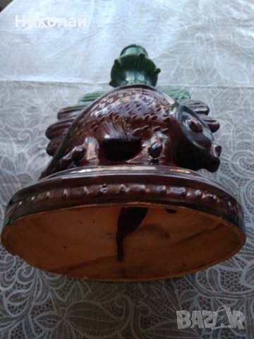 Красив керамичен свещник, снимка 3 - Антикварни и старинни предмети - 35883266