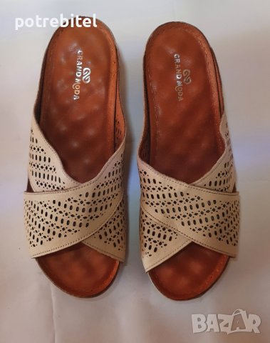 Дамски чехли естествена кожа, снимка 7 - Сандали - 40519416