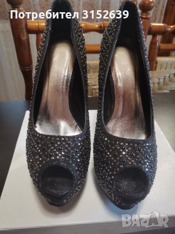 Обувки на висок ток 38 номер(умалени) , снимка 2 - Дамски елегантни обувки - 42102560