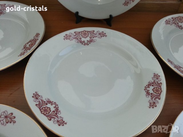 Стар български порцелан чинии, снимка 4 - Антикварни и старинни предмети - 34338281