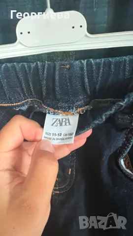 Сет дънки ZARA(152)+ризка H&M,(158см).В отлично състояние,като новички., снимка 3 - Детски панталони и дънки - 55873860