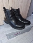 ниски боти лак и кожа , снимка 1