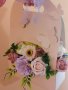 Разкошна розова кошница със тринайсет нежни сапунени цветя страхотен подарък , снимка 4