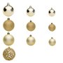 50 броя Комплект Златни коледни топки в 3 размера, снимка 2