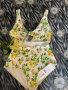 Нов цял бързосъхнещ бански костюм етикет хигиенна лепенка принт лимони лимон wow 😮 , снимка 14