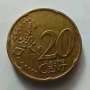 Монета от 20 евроцента 2002г.Нидерландия, снимка 1