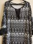 СТРАХОТНА РОКЛЯ В ЧЕРНО И БЯЛО 2XL-3XL, снимка 4