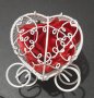 Сапунена розичка в сърцевиден купол, снимка 1 - Романтични подаръци - 39532940
