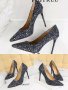 Уникални обувки, снимка 1 - Дамски обувки на ток - 44380383