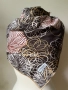 Квадратен шал/ кърпа за глава от коприна, сатен, вискоза, снимка 8