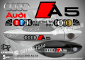 AUDI A5 стикери дръжки SKD-AU-A5, снимка 1 - Аксесоари и консумативи - 44559889