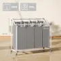 Кош за пране HOMCOM с 4 отделения, 160 л кош, снимка 7