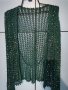 Тъмнозелено болеро плетиво с пайети, снимка 4