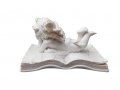 Статуетка Ahelos, Ангел, Бял, 12х7х6 см, снимка 3