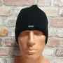 Нова мъжка зимна шапка MAREX в черен цвят, снимка 1