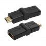 Адаптер HDMI M/F, 180 degrees, LogiLink SS301083, снимка 1 - Друга електроника - 39273641