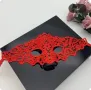 15 домино маргаритка черна червена маска дантела за лице очи маскарад парти бал, снимка 4