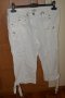 Бели летни ленени панталони, снимка 1 - Къси панталони и бермуди - 41586642