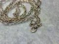 ФИНА СТАРИННА СРЕБЪРНА ВЕРИЖКА ЛАНЧЕ КОЛИЕ СИНДЖИРЧЕ СРЕБРО ВИСОКА ПРОБА РЪЧНА ИЗРАБОТКА 32038, снимка 3
