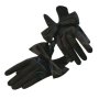 Елегантни къси черни сатенени ръкавици с панделки 7056, снимка 1 - Ръкавици - 44292241